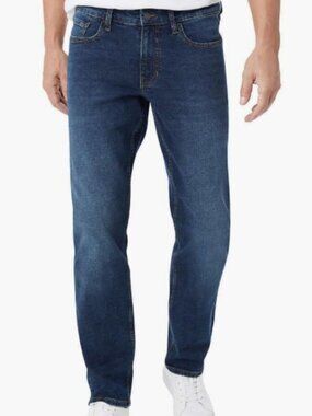 IZOD Men’s Comfort Stretch Straight Fit Jeans Dark Wash Blue 40x32 NWOT